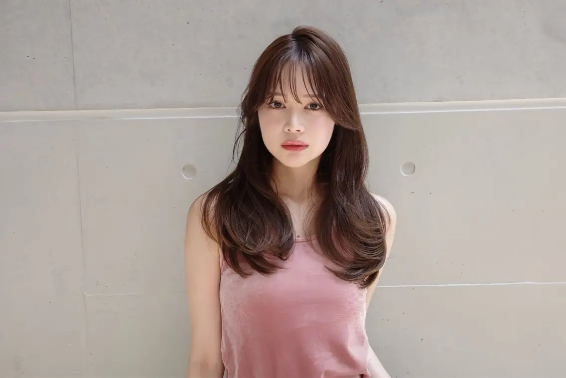 ロング 韓国風ヘア レイヤーカット カット ヘアカラー トリートメント 韓国ヘア/ 髪質改善特化谷名勇輝のヘアスタイル