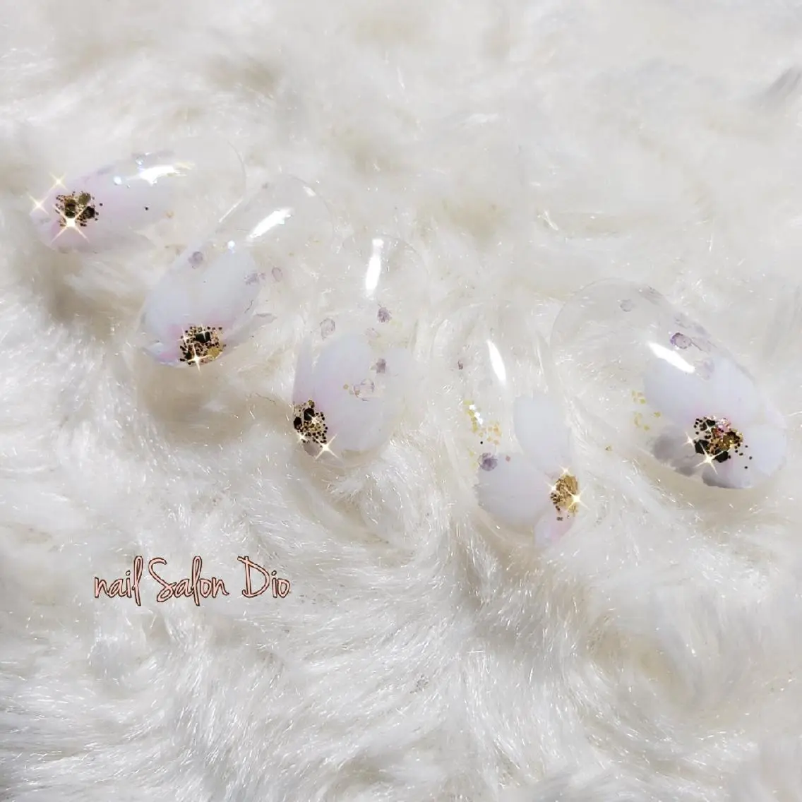 ネイル 桜ネイル フレンチネイル Nail salon Dioのネイルデザイン