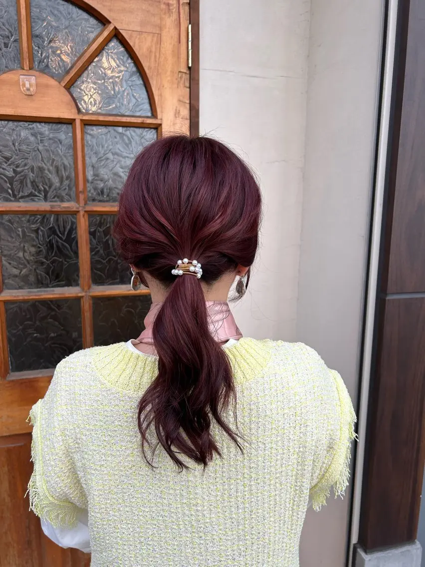 ロング カット ヘアカラー 髪質改善 🐣ひなた🐣のヘアスタイル