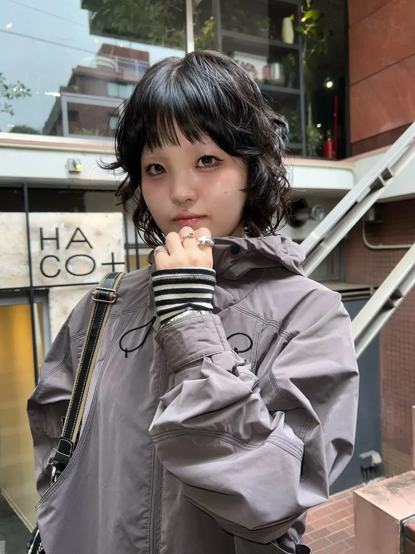 ミディアム カラー パーマ カット ヘアカラー パーマ 圧倒的デザイン力 店長🎨RENAのヘアスタイル