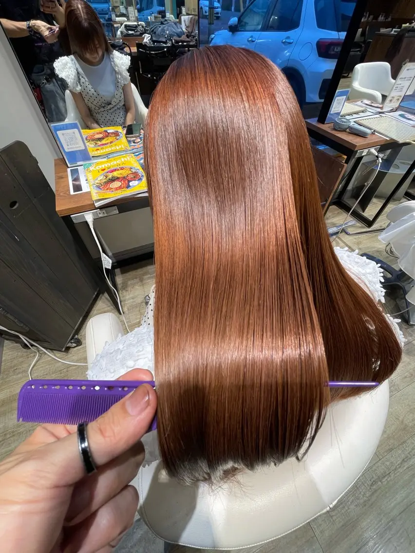 ロング 髪質改善 トリートメント カット ヘアカラー トリートメント 齋藤 拓郎のヘアスタイル