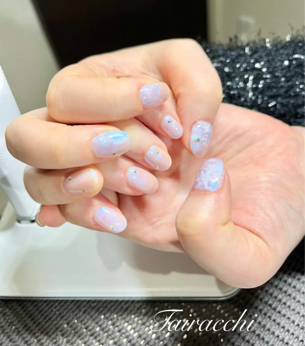ネイル オーロラネイル キラキラネイル Tairacchi ﾀｲﾗｯﾁのエステ・リラクイメージ