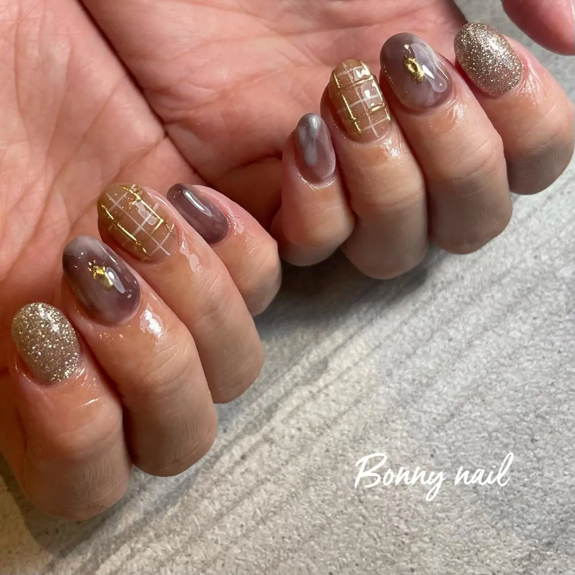 ネイル ニュアンスネイル ハンドネイル BONNY NAIL 【えみか】のネイルデザイン