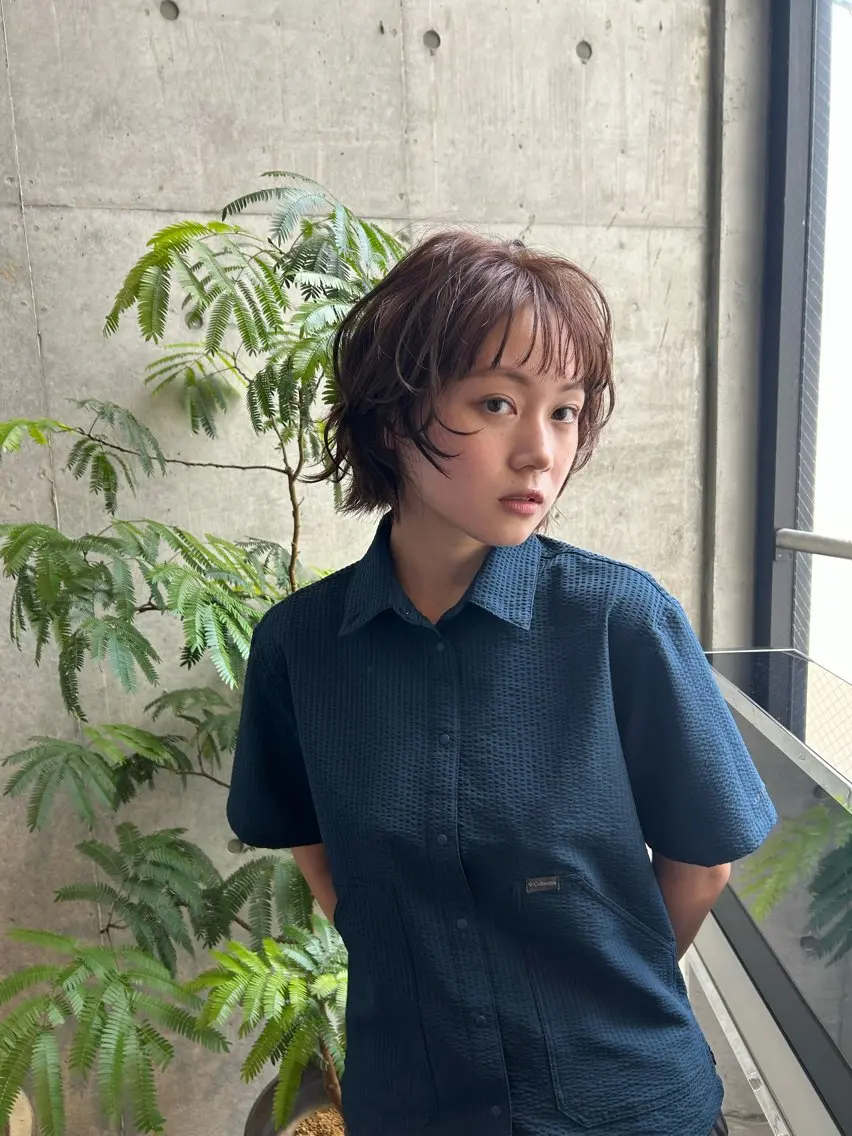 ショート カット ヘアカラー トリートメント NanaKo 表参道 レイヤー/ハッシュのヘアスタイル