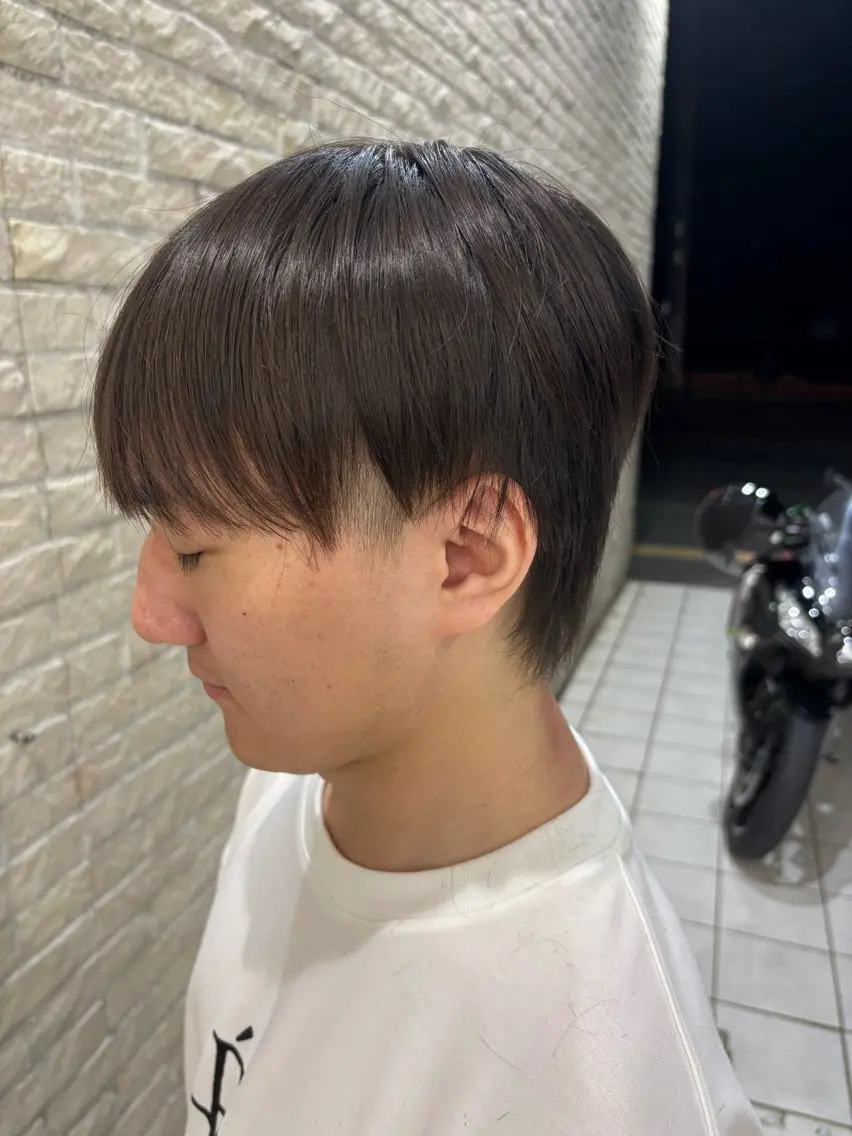 ミディアム メンズ ナチュラルカラー🌟 メンズカット保坂太一のヘアスタイル