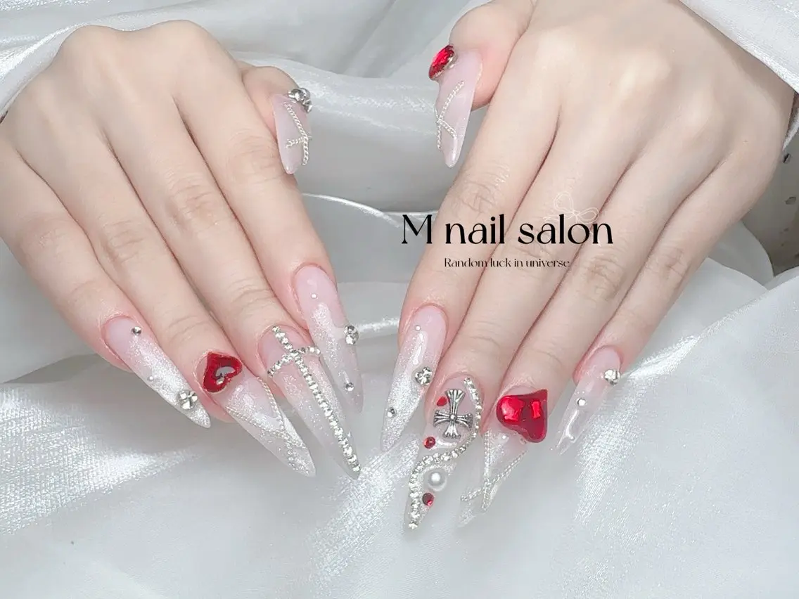 ネイル ハンドネイル M🌷nail 長さだし専門店のネイルデザイン