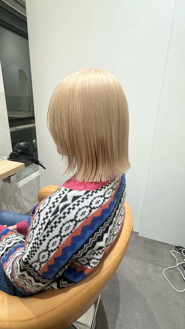 ショート カラー 札幌ブリーチカラー/ ダブルカラー/ドイのヘアスタイル