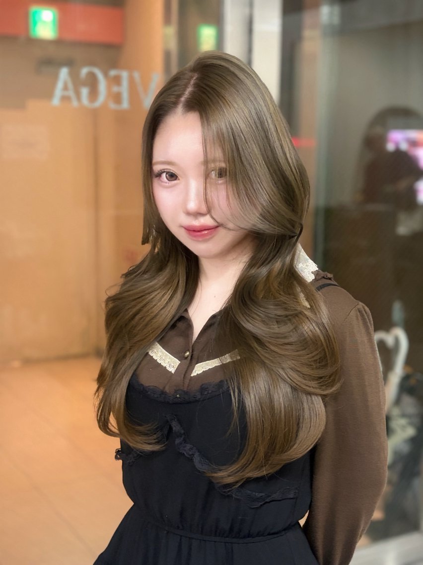 ロング カラー ヘアカラー 韓国/透明感カラー みのり 🕊️のヘアスタイル