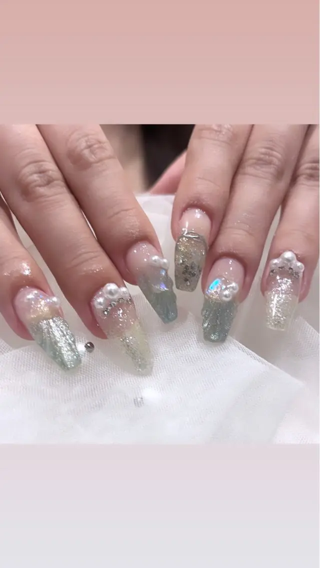 ネイル ハンドネイル 🧁fein. nana🩵のネイルデザイン
