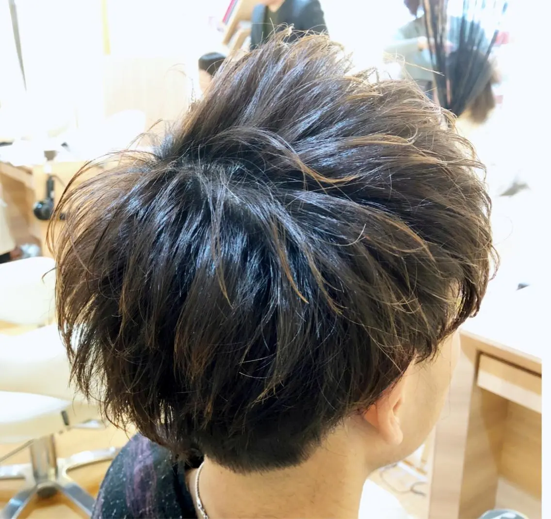 ショート パーマ メンズ メンズカット 三村洸斗のヘアスタイル