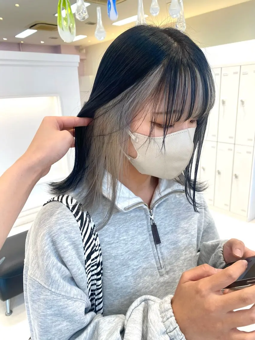 ミディアム Okamura Chisatoのヘアスタイル