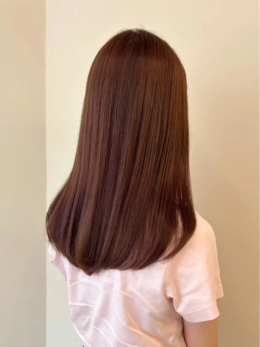 ロング カラー ブラウンカラー 藤野 胡桃のヘアスタイル