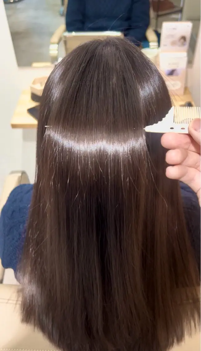 ロング 髪質改善 ヘアカラー トリートメント ヘッドスパ 🫧髪質改善 縮毛矯正特化🫧中西のヘアスタイル