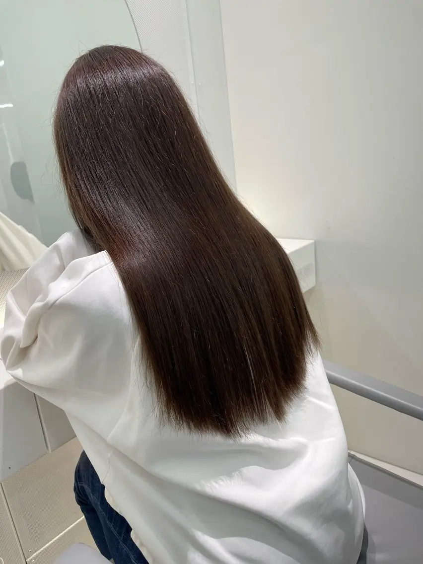 ロング カラー ブラウンカラー トリートメント /カラー/NAOKIのヘアスタイル