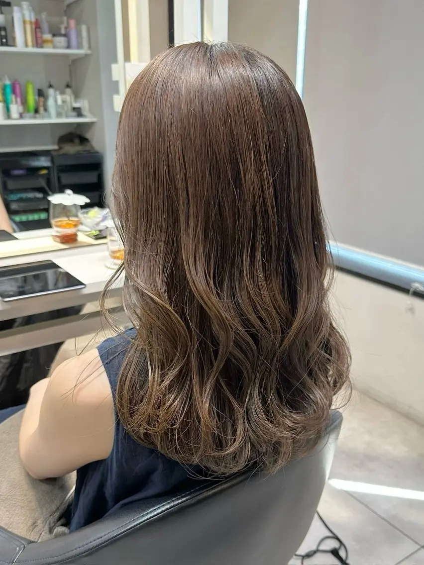 セミロング カラー カット ヘアカラー トリートメント 透明感カラー/ボブ /佐藤伶のヘアスタイル