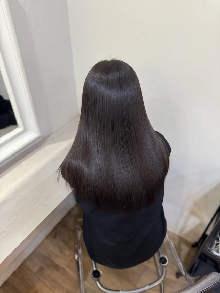 ロング 縮毛矯正 トリートメント 北新地/縮毛矯正 /あやなのヘアスタイル