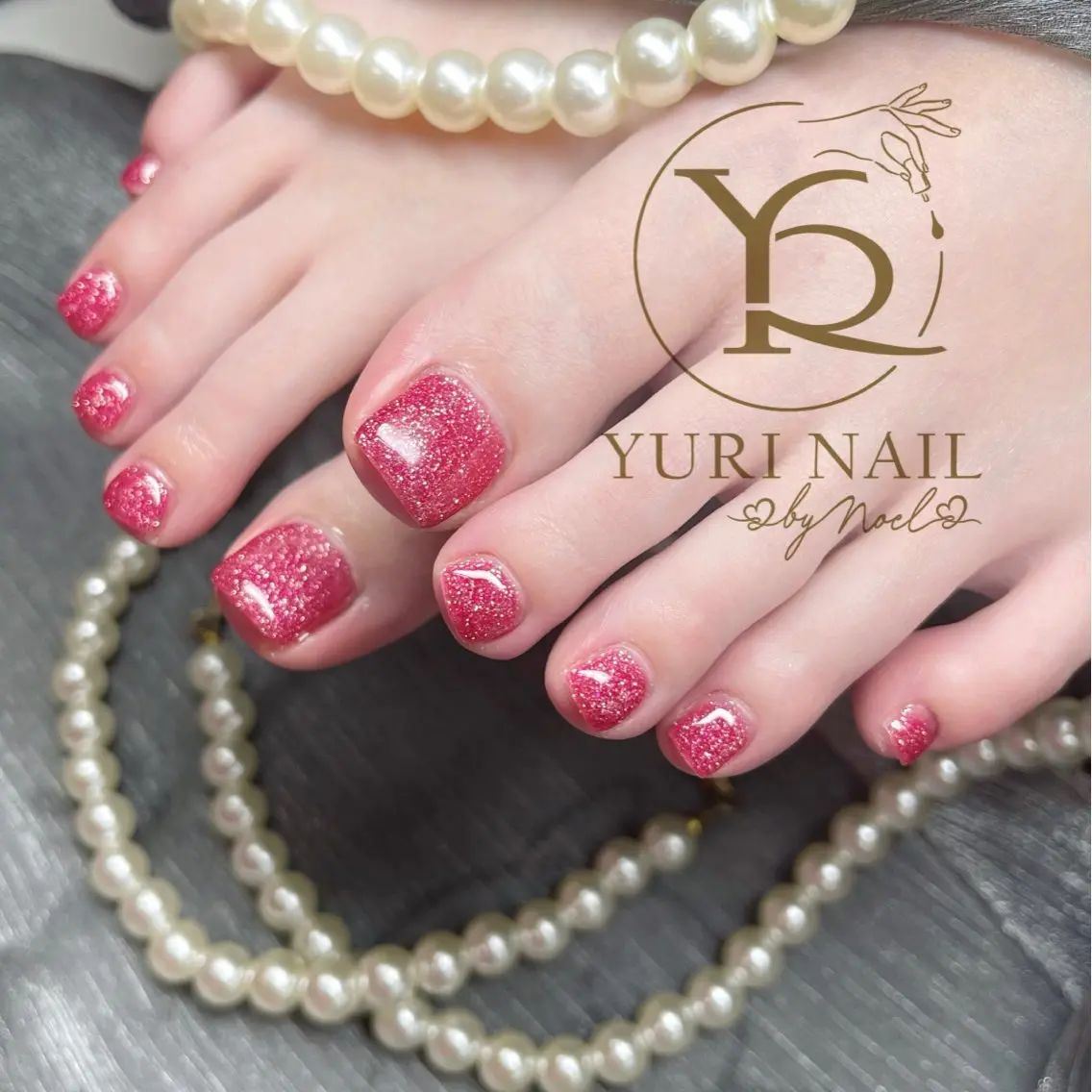 ネイル チークネイル フットネイル フレンチネイル グラデーション キラキラネイル ハンドネイル フットネイル ハンドケア YURI Nail Funabashiのネイルデザイン