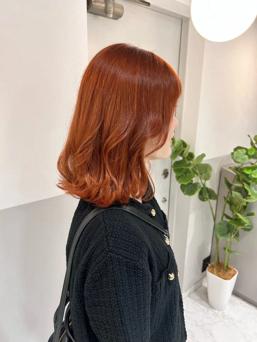 ミディアム カラー ヘアカラー トリートメント 薄田 珠美のヘアスタイル