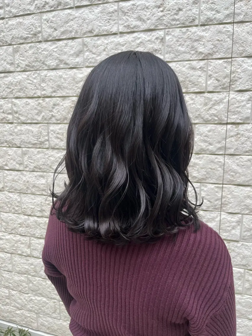 ミディアム カラー 透明感カラー オリーブグレー 無料カットモデル‪✨ ✂️Nanami🌷のヘアスタイル