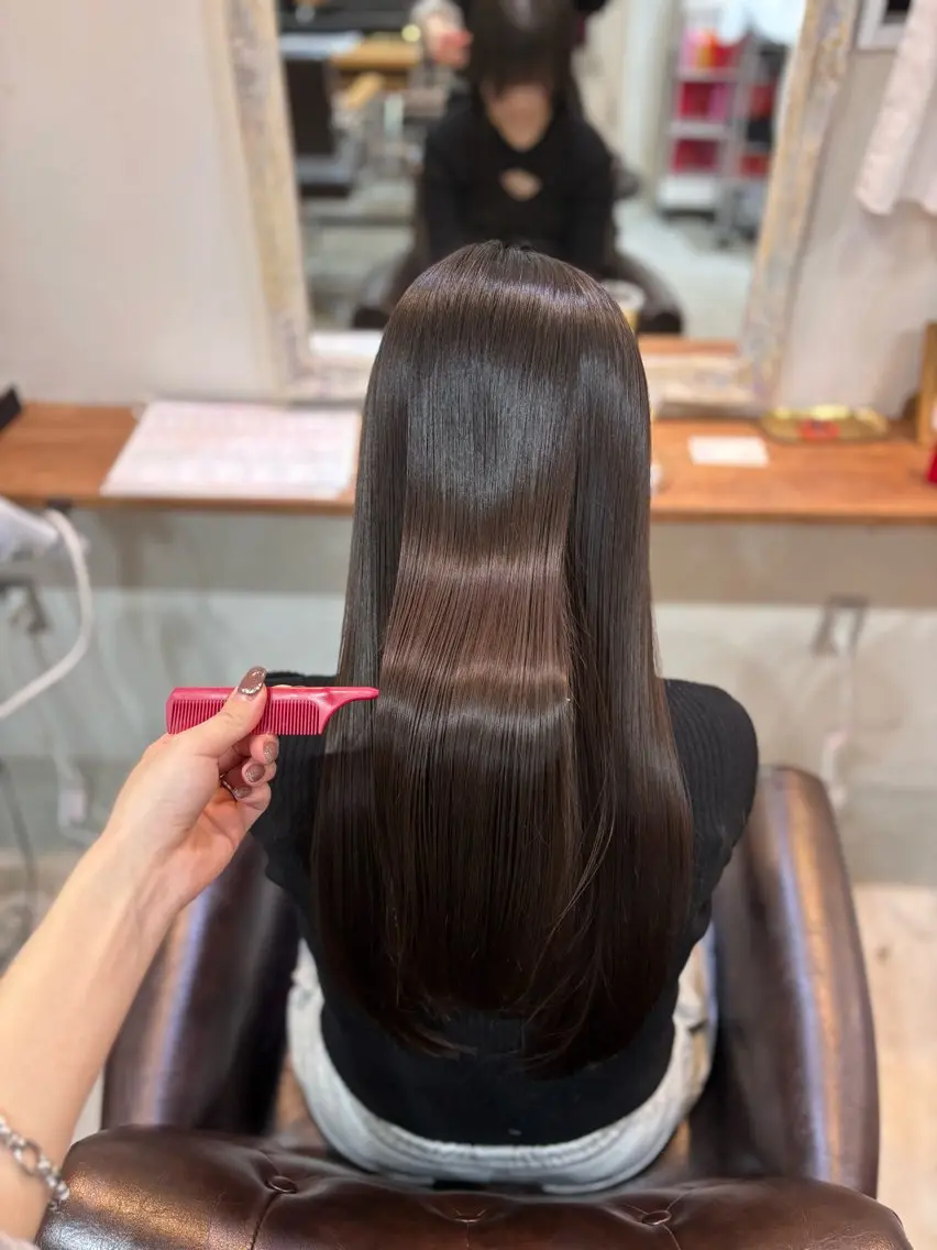 【人気🥈】カットカラー➕究極の髪質改善トリートメント💖の写真