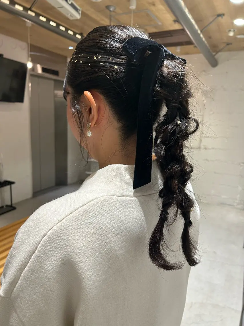 セミロング ヘアアレンジ ヘアセット メンズ多数⚡ブリーチ 特化💚Acchonのヘアスタイル