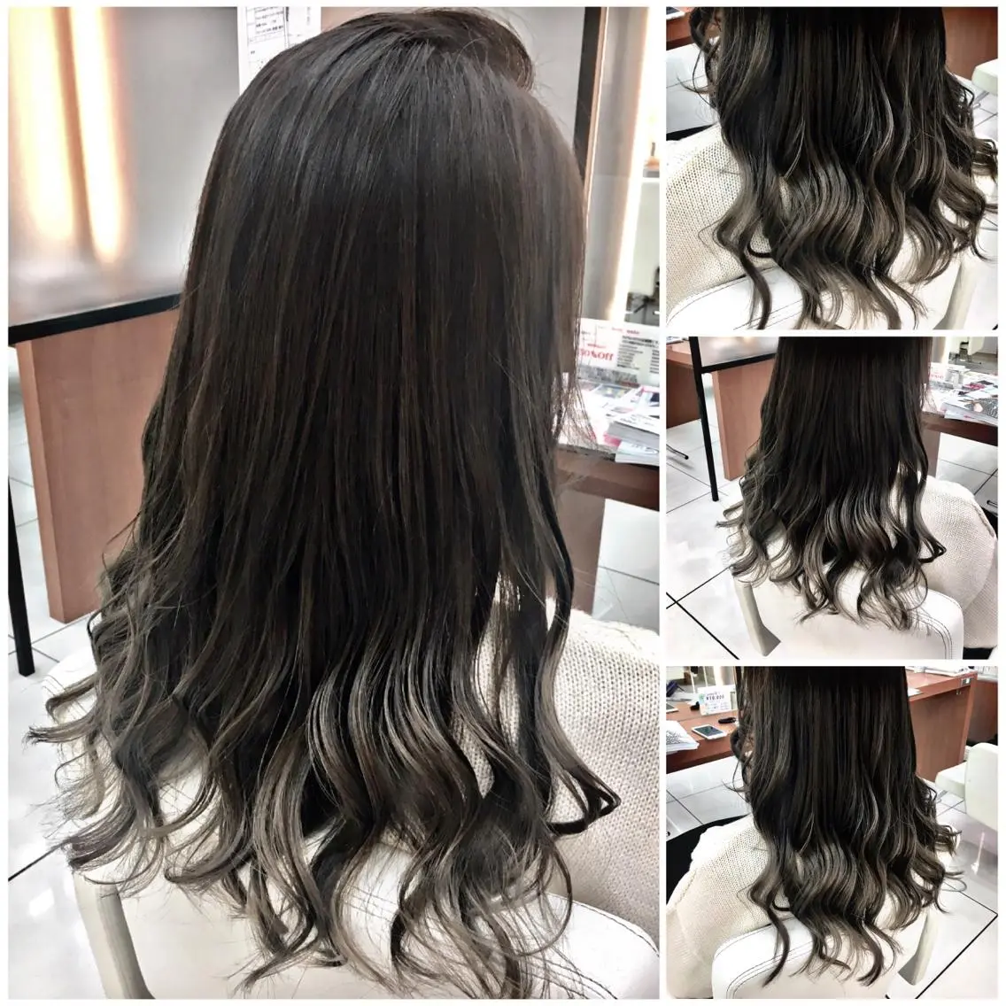 カラー グラデーションカラー グレージュ イルミナカラー 外国人風カラー カット ヘアカラー トリートメント ブリーチ/バレイヤ ージュ川端裕司のヘアスタイル