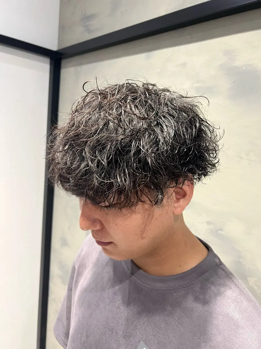 ショート カット パーマ バレイヤージュ職人 🔥代表YU-SHIのヘアスタイル
