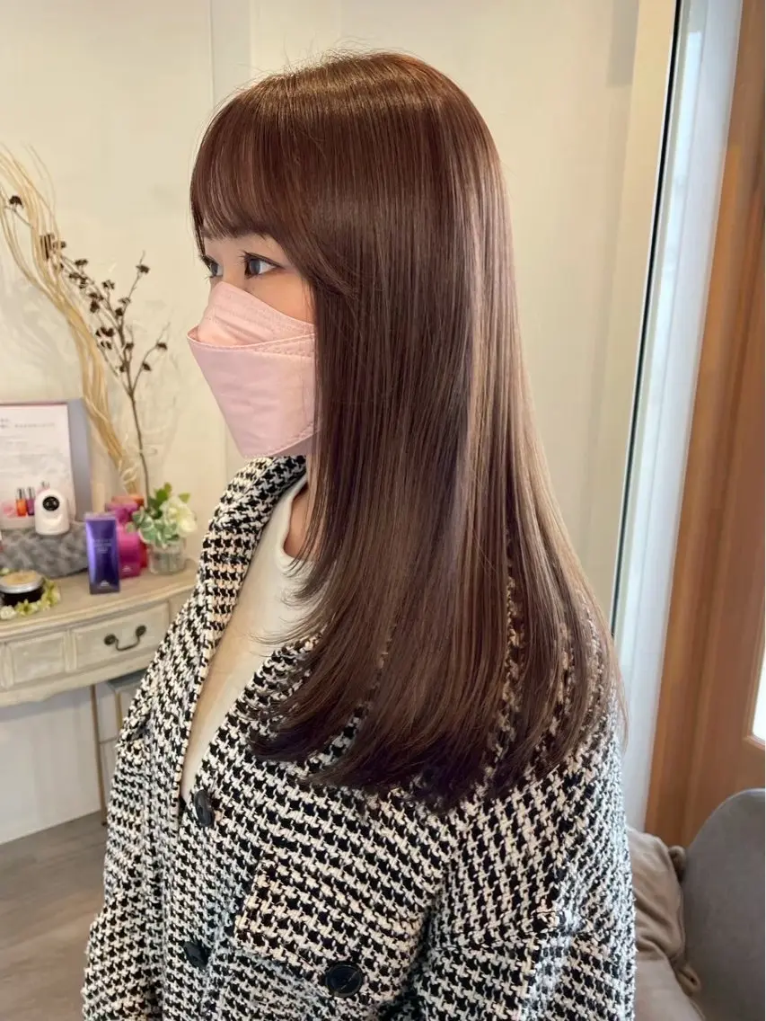 セミロング カット 縮毛矯正 トリートメント ROCCA hair HARU🩵のヘアスタイル