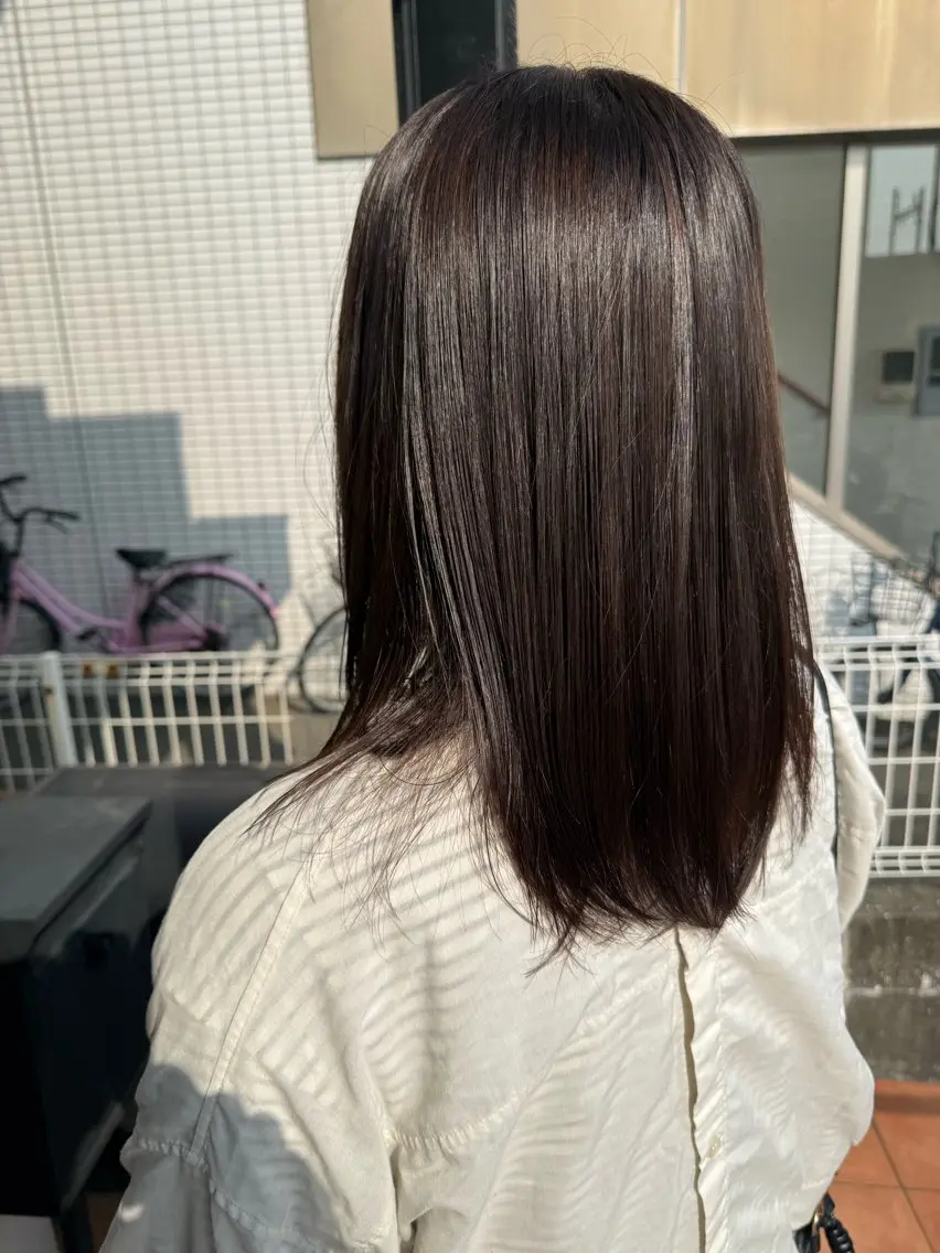 ミディアム キッズ アッシュ アッシュブラウン ヘアカラー おうた /髪質改善特化のヘアスタイル