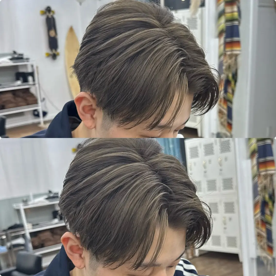 ショート カラー ヘアアレンジ メンズ カット ヘアカラー メンズ特化サロン ユウヘイのヘアスタイル