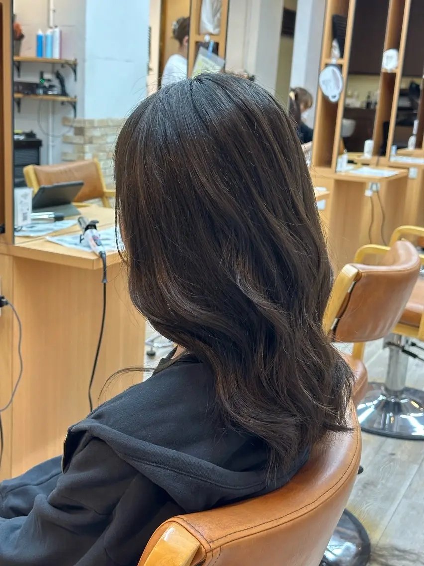 セミロング お団子ヘア 学生 Reina ♡のヘアスタイル