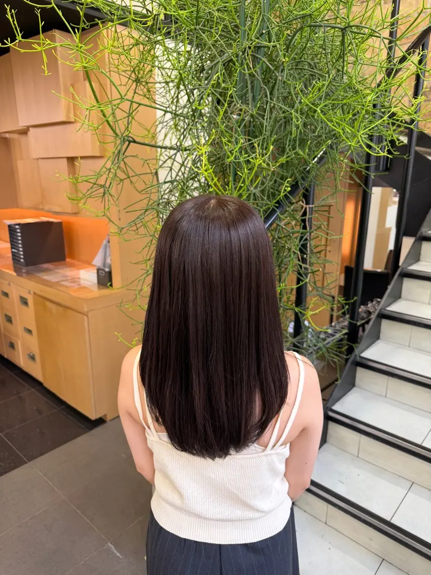 セミロング カラー ブリーチカラー 🔆rino🔆のヘアスタイル