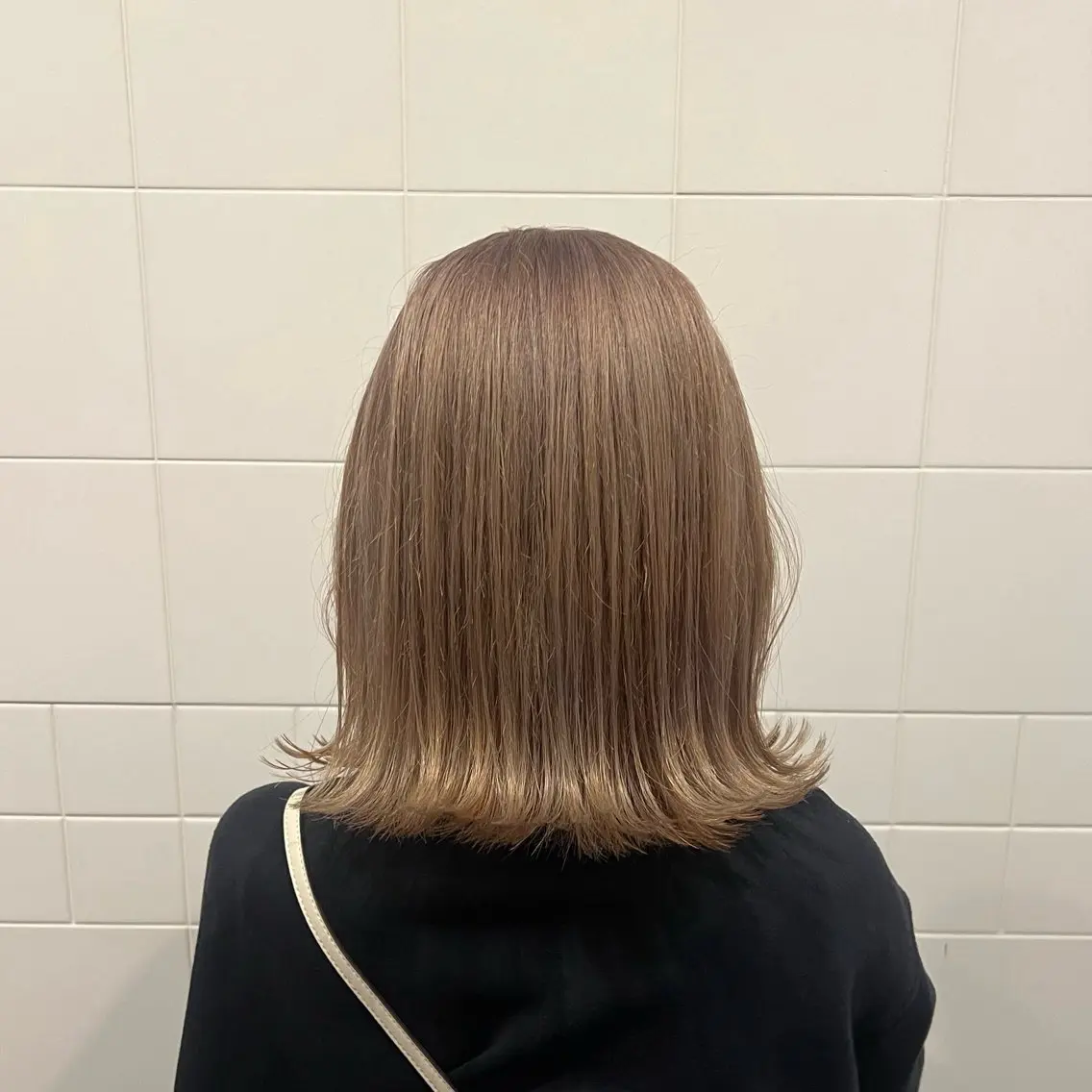 ミディアム カラー ヘアアレンジ ベージュカラー honen RUKAのヘアスタイル