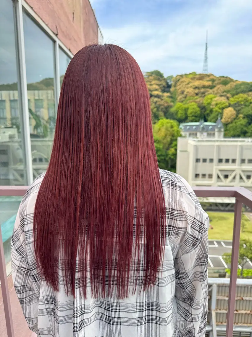ロング カラー ピンクカラー ヘアカラー Viage （ビアージュ）のヘアスタイル
