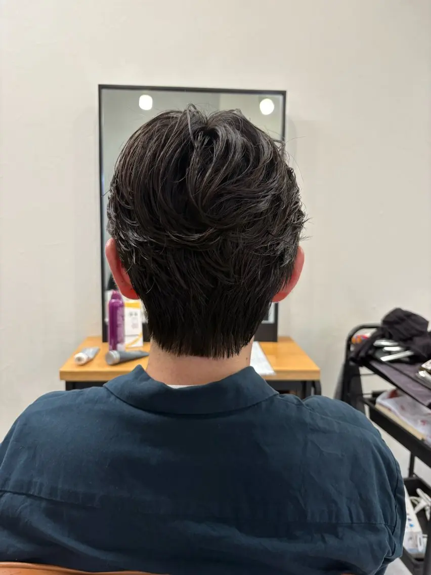 パーマ メンズ フェザーパーマ メンズパーマ 下北沢メンズパーマ 特化園田　楓莉のヘアスタイル