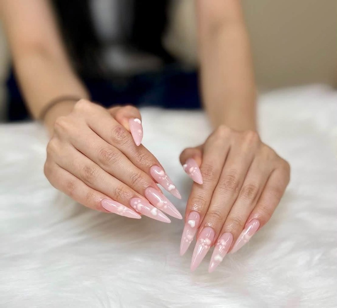 ネイル オーロラネイル 氷ネイル・うるうるネイル 韓国ネイル 水色 夏ネイル ハンドネイル キラキメ 博多nail💅のネイルデザイン