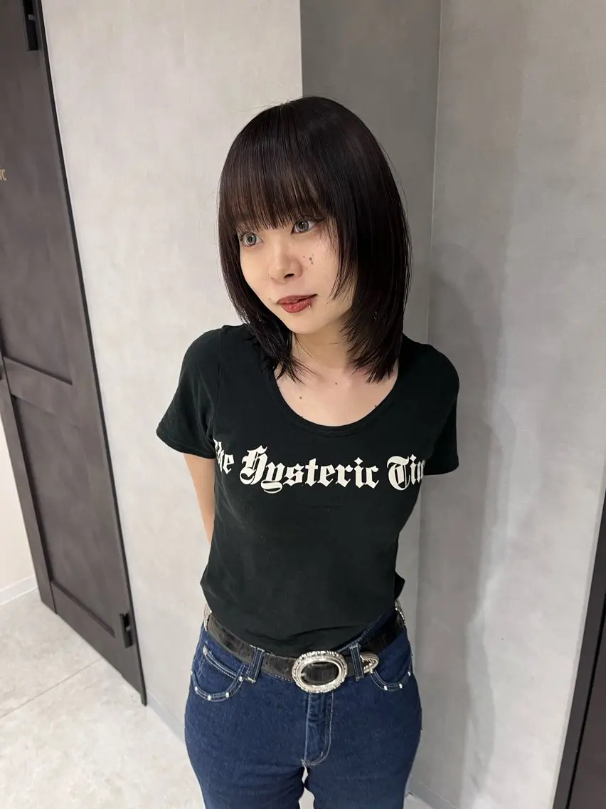 ミディアム カラー レイヤーカット ウルフカット ウルフレイヤー ブリーチ/縮毛矯正 ❤️‍🔥シンノスケのヘアスタイル