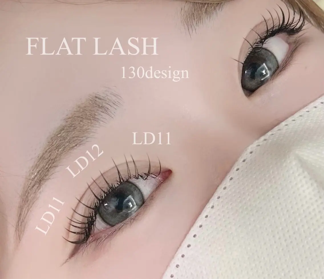 低刺激×高持続✨LEDマツエク🫧フラットラッシュ130本の写真