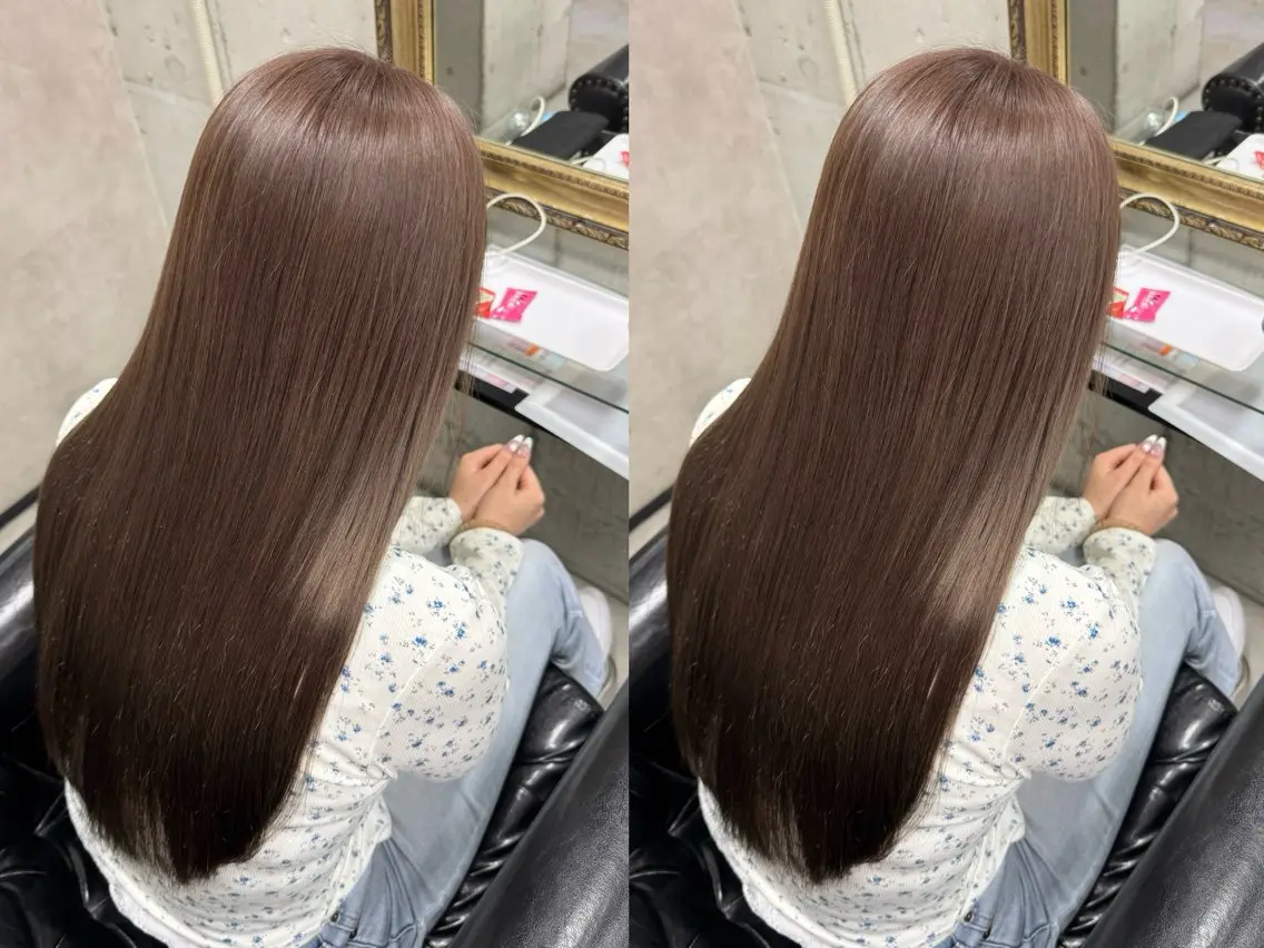 ロング カラー カット 縮毛矯正 🫧大人艶髪🫧 タクミのヘアスタイル