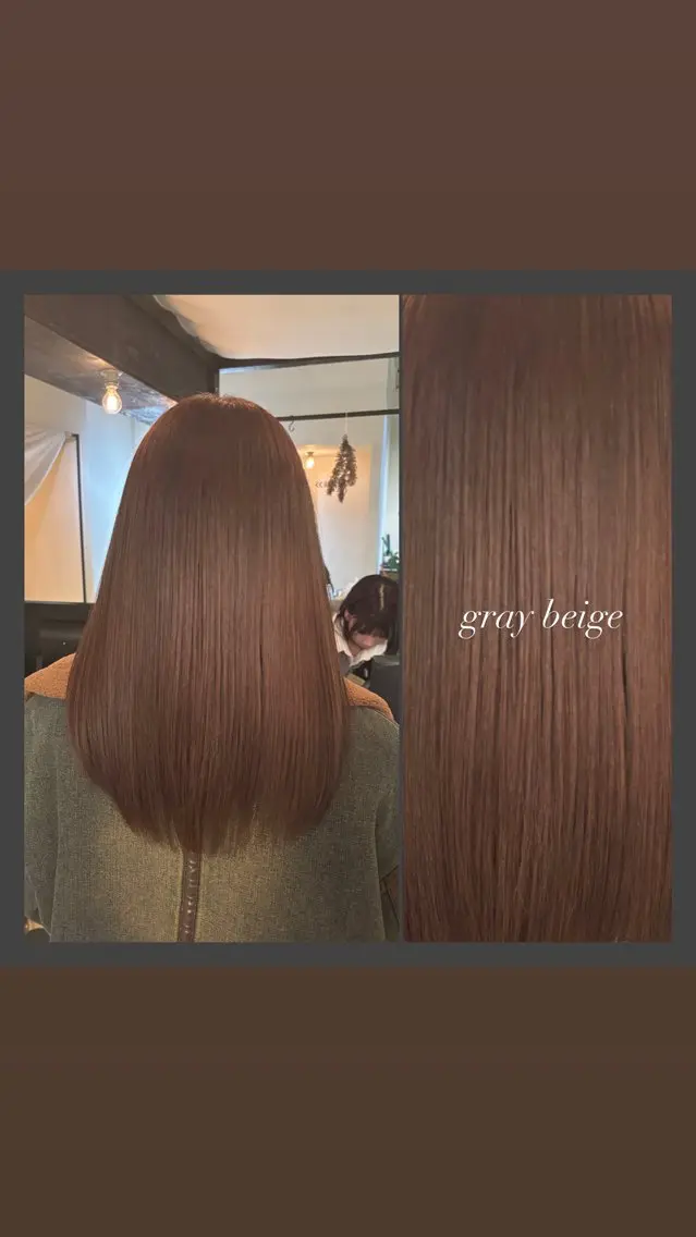 ロング カラー ベージュカラー ブリーチ ダブルカラー ブリーチなしカラー 透明感カラー/うる艶 ストレート/羽菜のヘアスタイル
