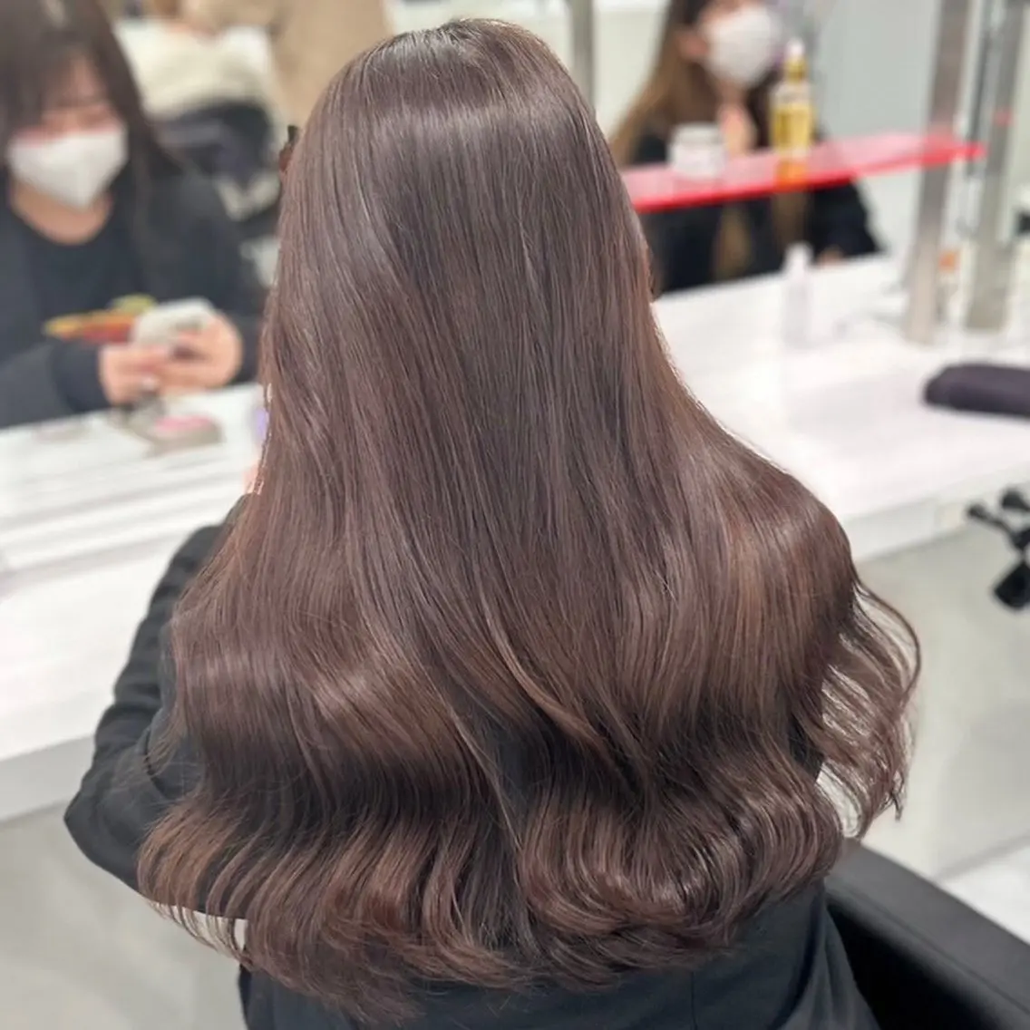 ロング カラー ヘアカラー 🧸モテブラウン/ ベージュ🥯カホ🍯のヘアスタイル