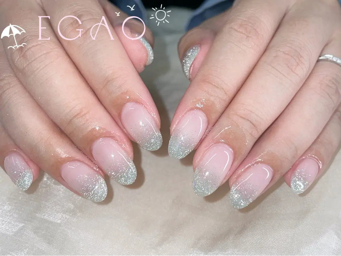 ネイル アートネイル フットネイル フレンチネイル ジェルネイル グラデーション ハンドネイル EGAO NAIL 錦糸町店のネイルデザイン