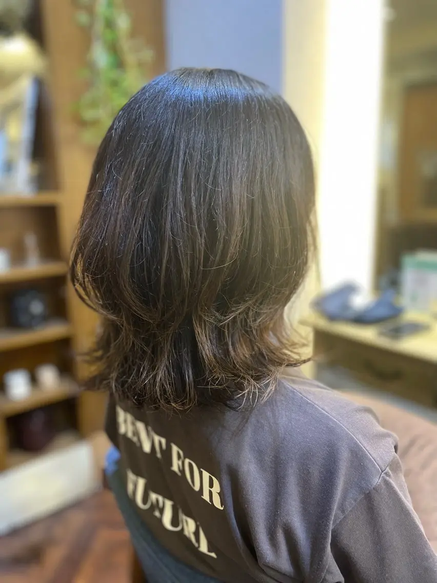 ミディアム ナチュラル🧡可愛い MINAMIのヘアスタイル