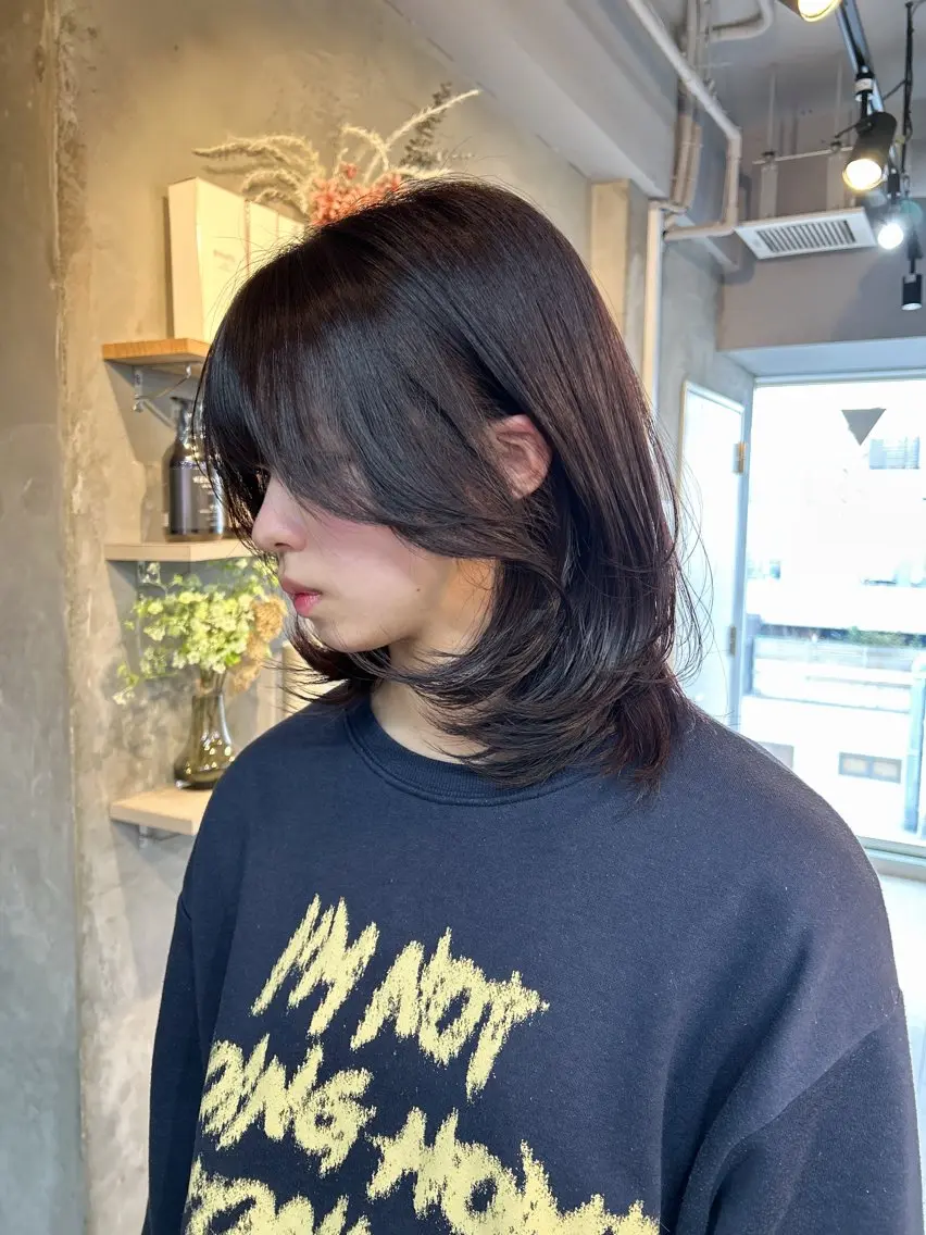 ミディアム 心斎橋ヘアカラー 海外ﾚｲﾔｰ/マリナのヘアスタイル