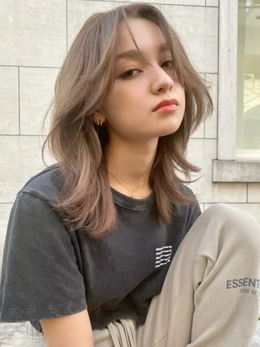 ミディアム カラー ROCCAhair 瞭汰のヘアスタイル