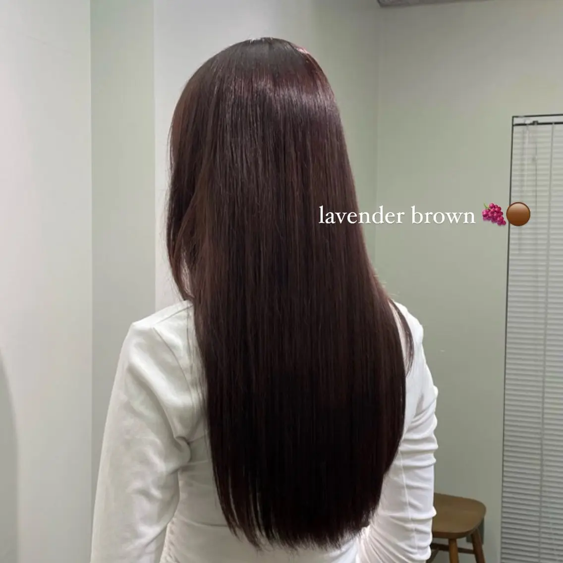 カラー ブラウンカラー ラベンダーカラー 蓑輪璃央 ショートカットのヘアスタイル