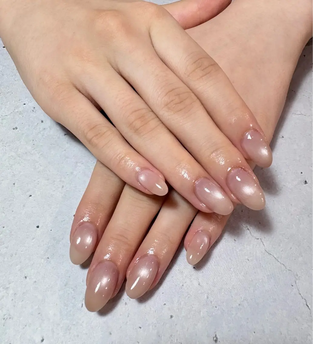 ネイル 氷ネイル・うるうるネイル marin/シンプル /オフィスネイルのネイルデザイン