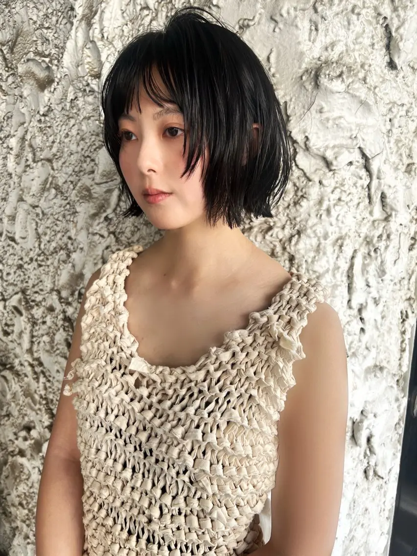 ショート カット ヘアカラー ボブ/透明感カラー Fukaのヘアスタイル