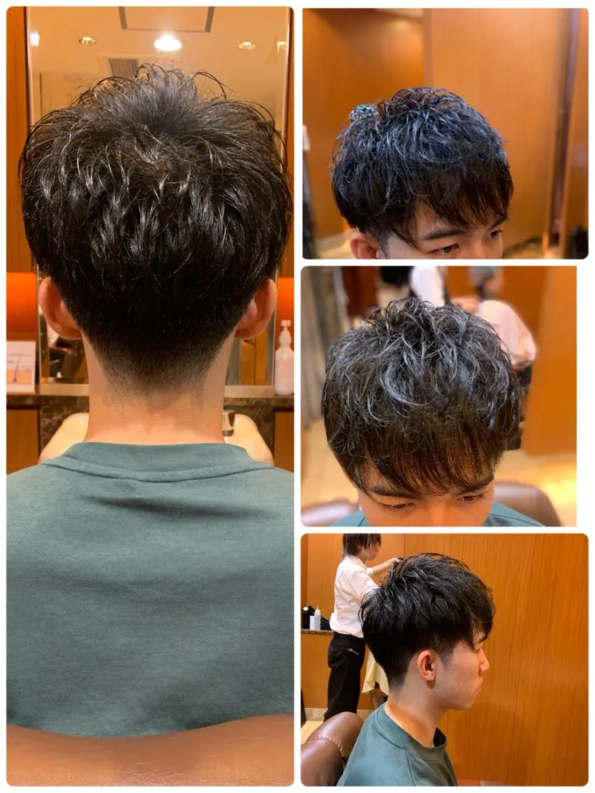 ミディアム ヘアアレンジ メンズ カット 杉本 翔希のヘアスタイル