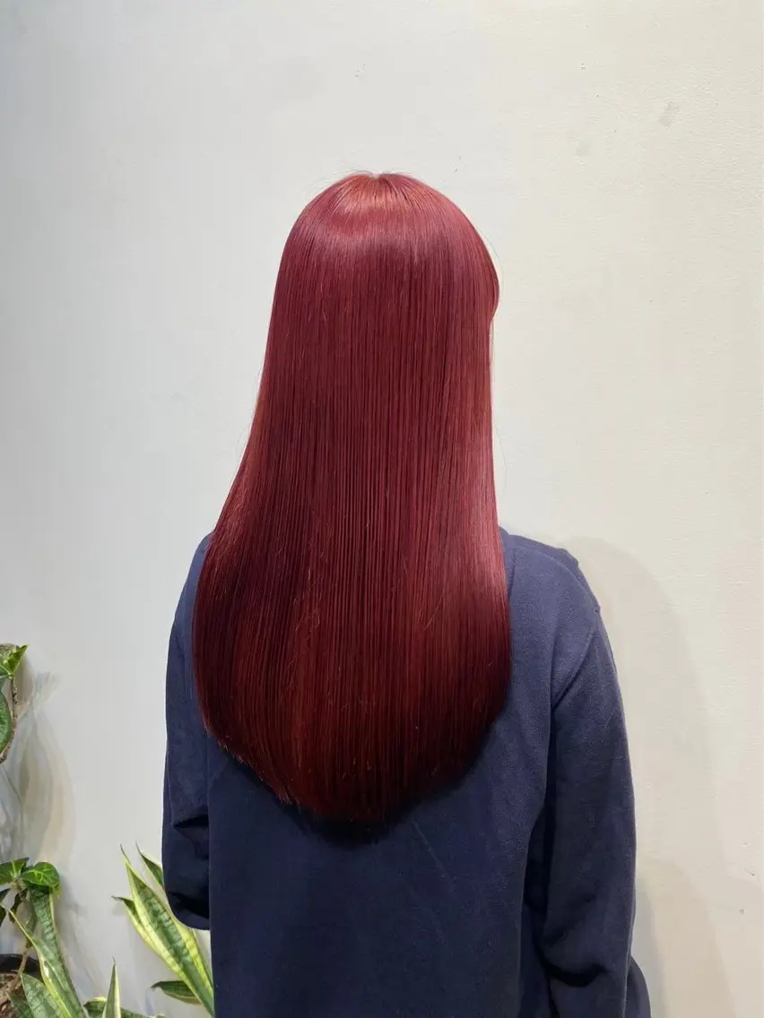 ＊ダブルカラー（全頭）1ブリーチなのでできる色に限りがあります。ご相談くださいの写真